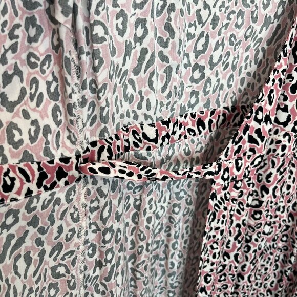 NWT J.Crew Pink leopard printed True wrap midi dress Size XS career workwear - Picture 6 of 10